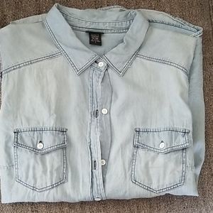 Torrid Chambray button down shirt